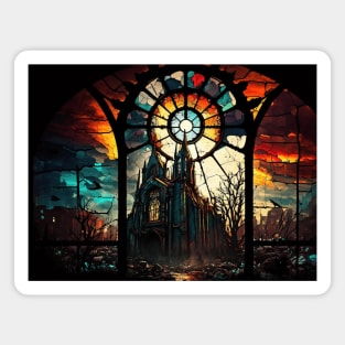 Stained Glass Tristram Cathedral Magnet